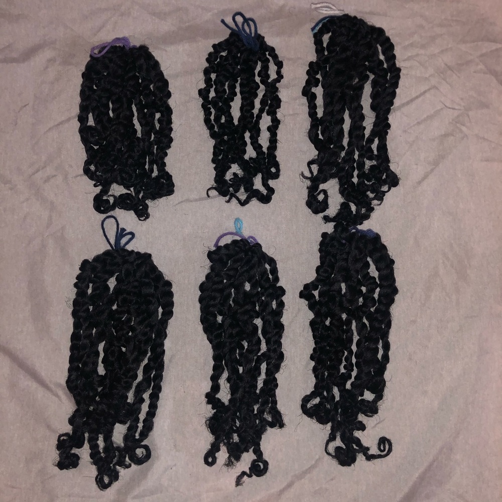 6 PACKS PASSION TWIST•CROCHET HAIR •5-8 INCHES•